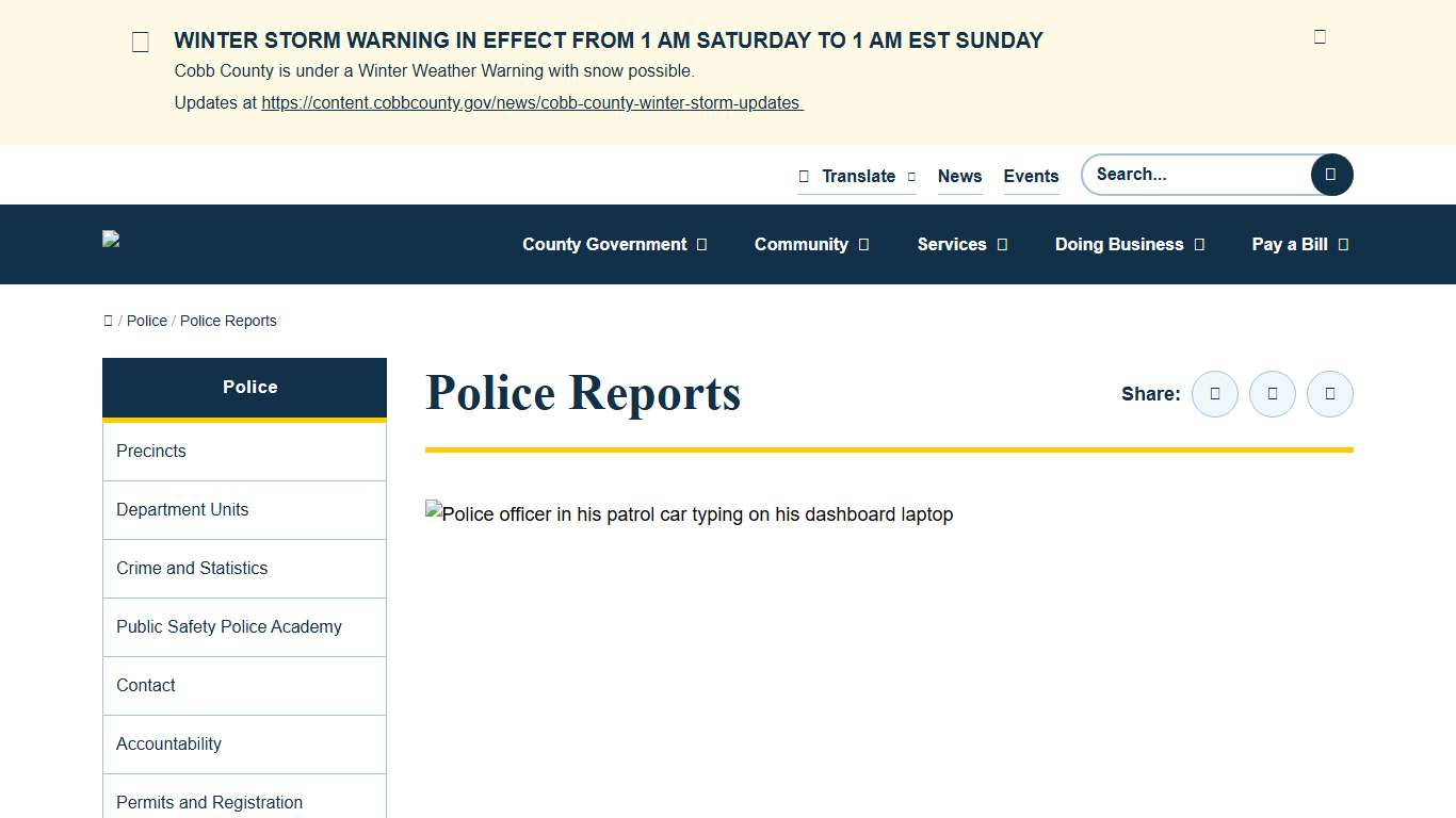 Police Reports Cobb County Georgia